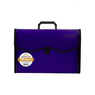 Archivador 13 bolsillos offi esco oe-451 carta morado