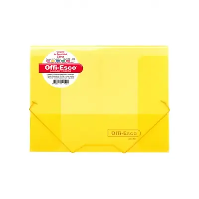 Carpeta seguridad offi esco oe-802 carta amarillo