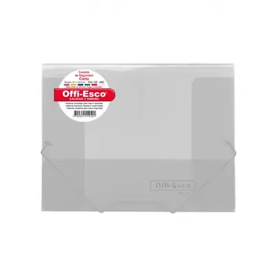 Carpeta seguridad offi esco oe-802 carta transparente