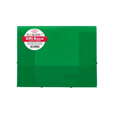Carpeta seguridad offi esco oe-802 carta verde
