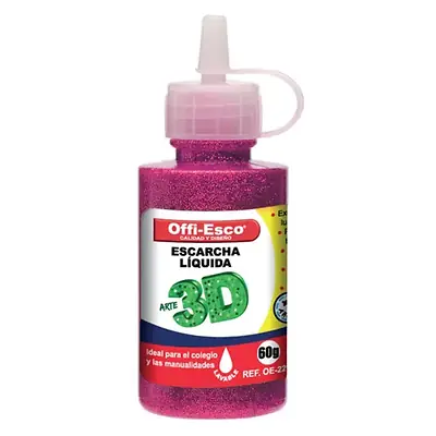 Escarcha líquida offi esco 60gr fucsia