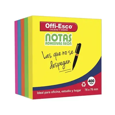 Notas adhesivas offi esco oe-366 mediano