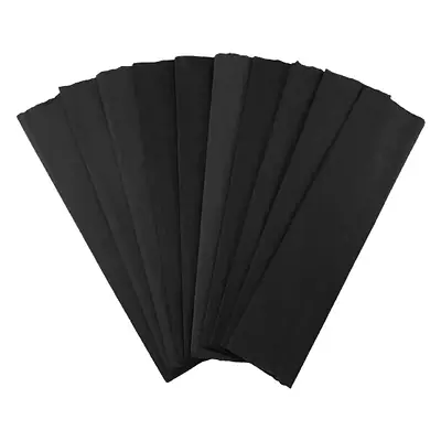 Papel crepe pliego negro x 10