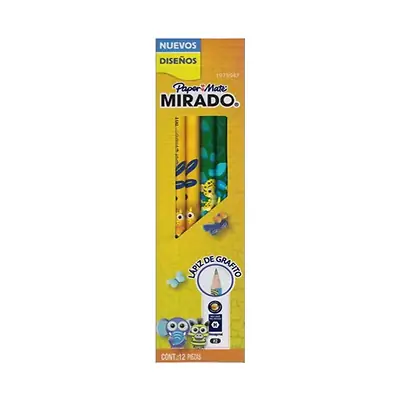 Lápiz mirado hexagonal hb2 diseños niño x 12