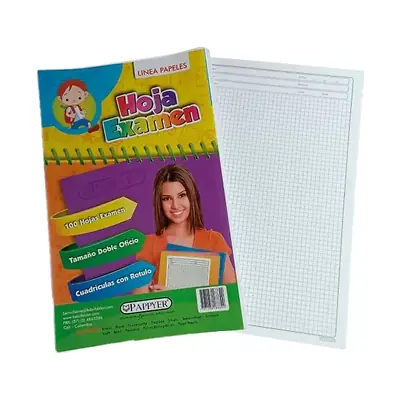 Hoja de examen x 100