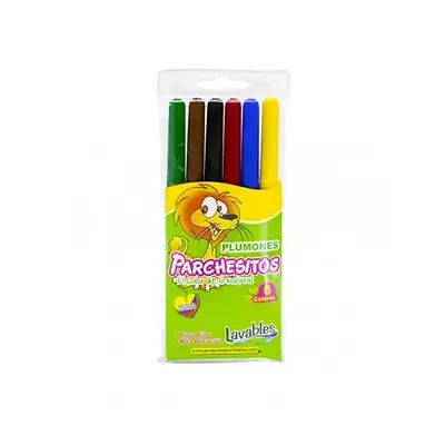 Plumón parchesitos x 6