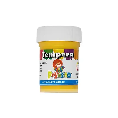 Tempera payasito 28gr amarilla