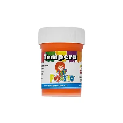 Tempera payasito 28gr naranja