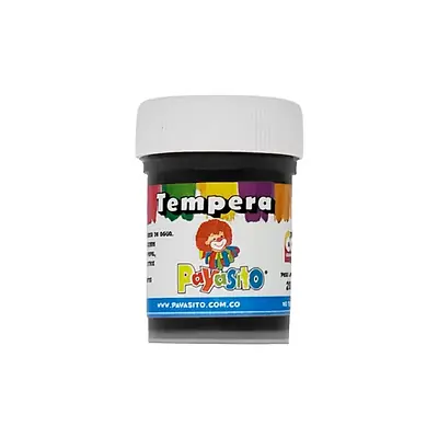 Tempera payasito 28gr negra