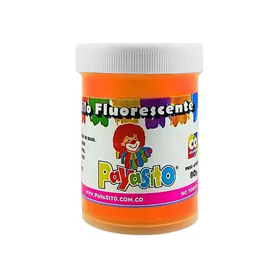 Vinilo acrílico payasito fluorescente 80gr naranja