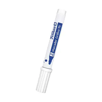 Marcador pelikan gráfico blanco