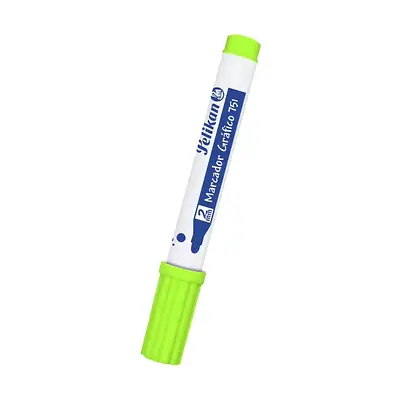 Marcador pelikan gráfico verde limon