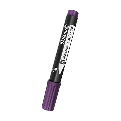 Marcador pelikan metalizado morado