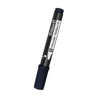 Marcador pelikan metalizado negro