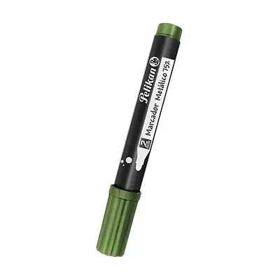 Marcador pelikan metalizado verde claro