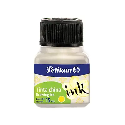 Tinta china pelikan 15ml amarilla