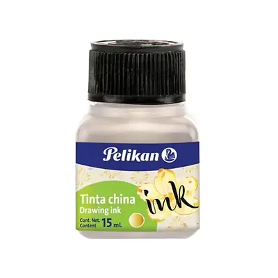 Tinta china pelikan 15ml dorada