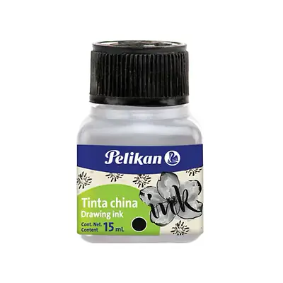 Tinta china pelikan 15ml negra