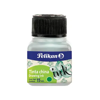 Tinta china pelikan 15ml verde