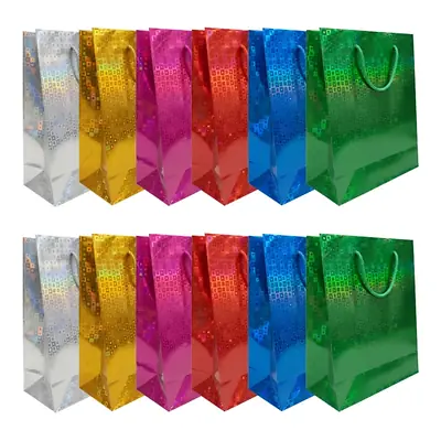 Bolsa de regalo holográfica primavera m x 12