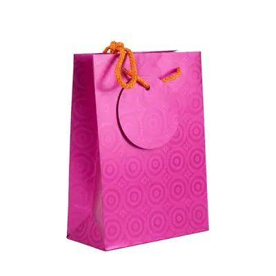Bolsa de regalo holográfica primavera s fucsia