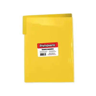 Carpeta plastica legajadora primavera carta amarilla