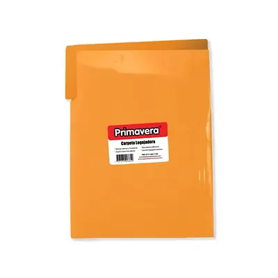 Carpeta plastica legajadora primavera carta naranja