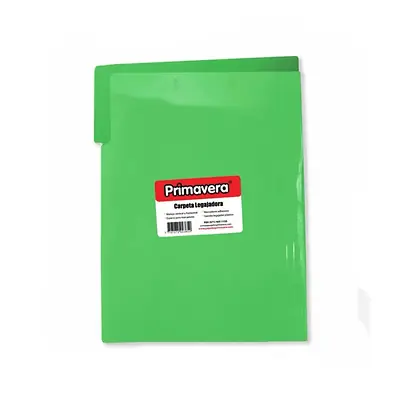 Carpeta plastica legajadora primavera carta verde
