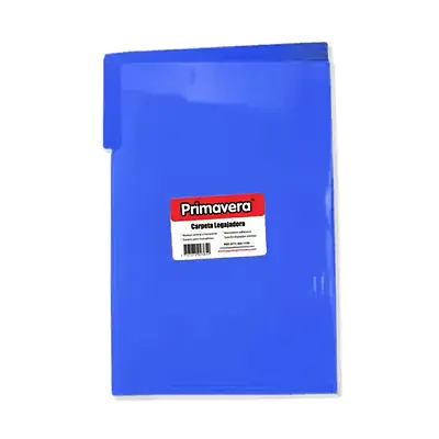 Carpeta plastica legajadora primavera oficio azul
