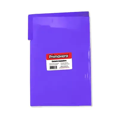 Carpeta plastica legajadora primavera oficio morada