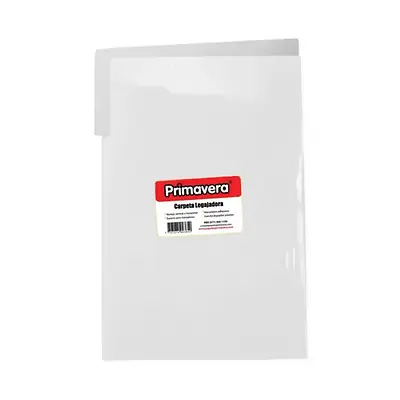 Carpeta plastica legajadora primavera oficio transparente