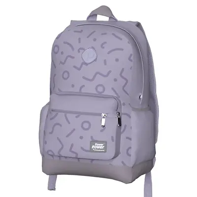 Morral juvenil primavera macaron impreso lila