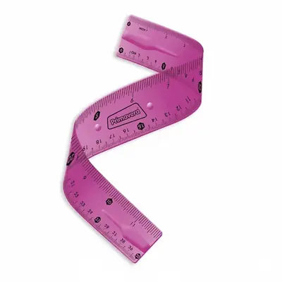 Regla flexible primavera fucsia