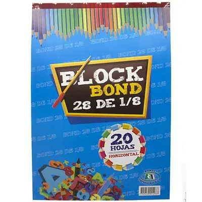 Block bond 28 rairan horizontal 1/8