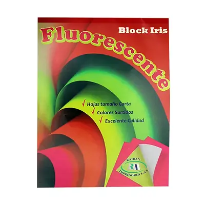 Block iris fluorescente rairan carta