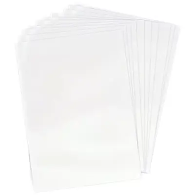 Papel silueta 1/8 blanco x 10