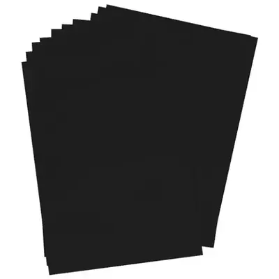 Papel silueta 1/8 negro x 10