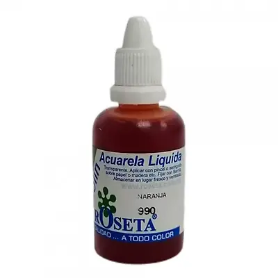 Acuarela líquida ecolin roseta 30cc naranja