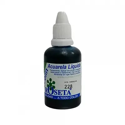 Acuarela líquida ecolin roseta 30cc turquesa