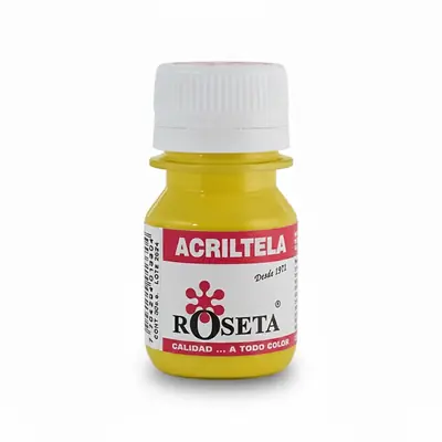 Pintura acrílica acriltela roseta amarillo cadmio
