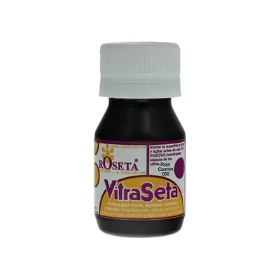 Pintura vitraseta roseta rojo carmín