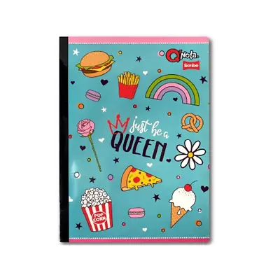 Cuaderno cosido qnota niña cuadriculado 50h