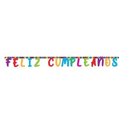 Cartel de letras sempertex feliz cumpleaños festivo