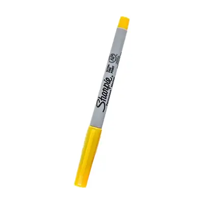 Marcador sharpie ultrafino amarillo