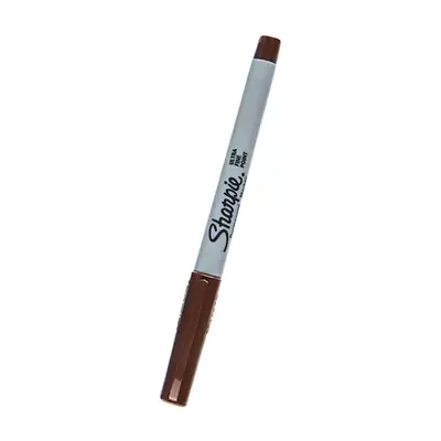 Marcador sharpie ultrafino café