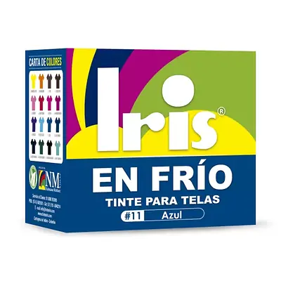 Tinte iris en frio 25gr azul