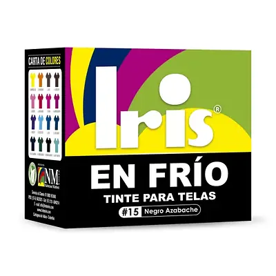 Tinte iris en frio 25gr negro azabache