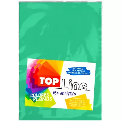 Fomi top line liso 1/8 verde agua x 10