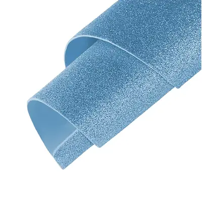 Fomi top line escarchado pliego azul cielo