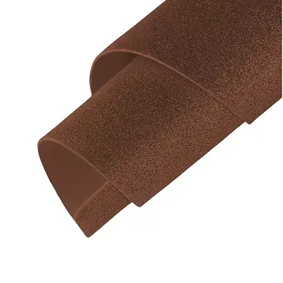 Fomi top line escarchado pliego café